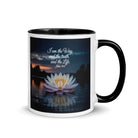 John 14:6 Bible Verse The Father White Ceramic Mug with Color Inside Black 11 oz