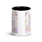 Isaiah 53:5 - Bible Verse, by his wounds White Ceramic Mug with Color Inside