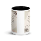 1 Chronicles 16:34 Bible Verse, He is good White Ceramic Mug with Color Inside