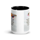 John 3:16 Bible Verse, He gave His Son White Ceramic Mug with Color Inside