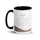 James 1:5 Bible Verse, ask of God White Ceramic Mug with Color Inside