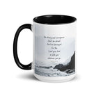 Joshua 1:9 Bible Verse, Do not be afraid White Ceramic Mug with Color Inside