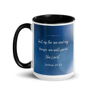 Joshua 24:15 Bible Verse, choose today White Ceramic Mug with Color Inside