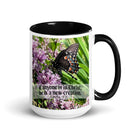 2 Cor. 5:17 Bible Verse, Butterfly Mug Color Inside