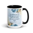 Deuteronomy 6:5 Bible Verse, You shall love White Ceramic Mug with Color Inside