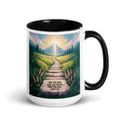 John 14:6 Bible Verse The Truth White Ceramic Mug with Color Inside Black 15 oz