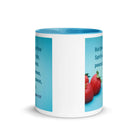 Gal 5:22 - Bible Verse, fruit of the Spirit White Ceramic Mug with Color Inside