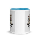 1 John 4:8 - Bible Verse, God is Love White Ceramic Mug with Color Inside