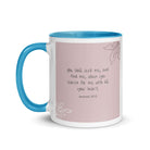 Jeremiah 29:13 - Bible Verse, you search White Ceramic Mug with Color Inside