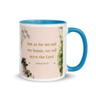 Joshua 24:15 Bible Verse, your fathers White Ceramic Mug with Color Inside