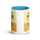 Heb 4:12 - Bible Verse, living and active White Ceramic Mug with Color Inside