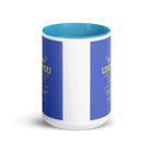 Matt 11:29-30 - Bible Verse, Take my yoke White Ceramic Mug with Color Inside