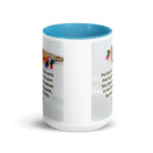 John 3:16 Bible Verse, He gave His Son White Ceramic Mug with Color Inside