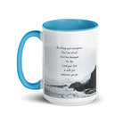 Joshua 1:9 Bible Verse, Do not be afraid White Ceramic Mug with Color Inside