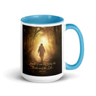 John 14:6 Bible Verse, Forest Image Mug Color Inside