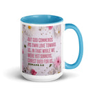 Romans 5:8 - Bible Verse, Christ Died for Us Mug Color Inside