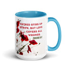 Prov 10:12 - Bible Verse, Love Covers All Mug Color Inside