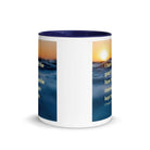 2 Tim 4:7 - Bible Verse, kept the faith White Ceramic Mug with Color Inside