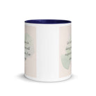 Galatians 6:9 - Bible Verse, not be weary White Ceramic Mug with Color Inside