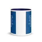 James 1:5 Bible Verse, gives to all White Ceramic Mug with Color Inside