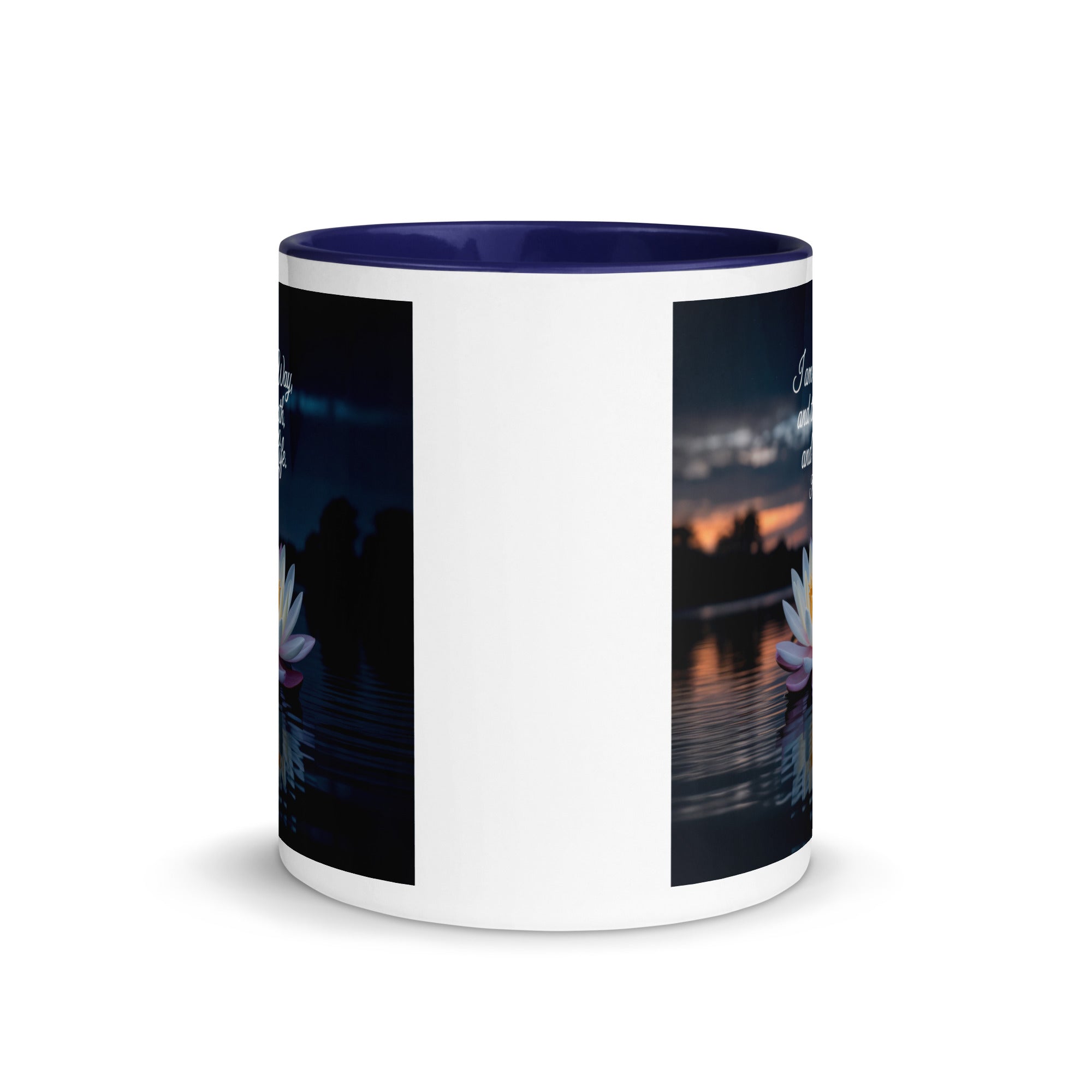 John 14:6 Bible Verse The Father White Ceramic Mug with Color Inside