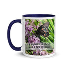 2 Cor. 5:17 Bible Verse, Butterfly Mug Color Inside