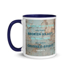 Psalm 34:18 - Bible Verse, The LORD is Near Mug Color Inside