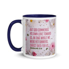 Romans 5:8 - Bible Verse, Christ Died for Us Mug Color Inside