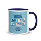 John 16:33 - Bible Verse, in me you may have peace White Ceramic Mug with Color Inside