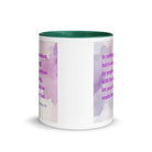 Phil 4:6 - Bible Verse, Prayer and Petition White Ceramic Mug with Color Inside