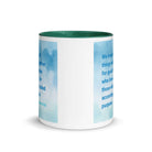 Rom 8:28 - Bible Verse, together for good White Ceramic Mug with Color Inside