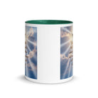 John 14:26 Bible Verse Father White Ceramic Mug with Color Inside