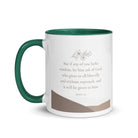 James 1:5 Bible Verse, ask of God White Ceramic Mug with Color Inside