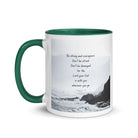 Joshua 1:9 Bible Verse, Do not be afraid White Ceramic Mug with Color Inside