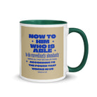 Eph 3:20 - Bible Verse, power in us White Ceramic Mug with Color Inside