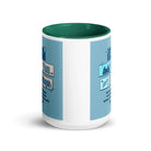 John 16:33 - Bible Verse, in me you may have peace White Ceramic Mug with Color Inside