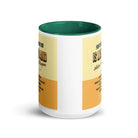 Heb 4:12 - Bible Verse, living and active White Ceramic Mug with Color Inside