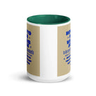 Eph 3:20 - Bible Verse, power in us White Ceramic Mug with Color Inside