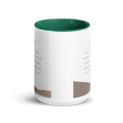 James 1:5 Bible Verse, ask of God White Ceramic Mug with Color Inside