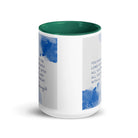 Deuteronomy 6:5 Bible Verse, your God White Ceramic Mug with Color Inside