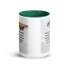 John 3:16 Bible Verse, He gave His Son White Ceramic Mug with Color Inside