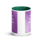 Exodus 15:26 Bible Verse, in his eyes White Ceramic Mug with Color Inside