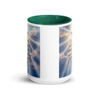 John 14:26 Bible Verse Father White Ceramic Mug with Color Inside