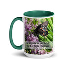 2 Cor. 5:17 Bible Verse, Butterfly Mug Color Inside