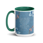 Revelation 21:4 Bible Verse, every tear White Ceramic Mug with Color Inside