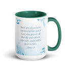 James 1:5 Bible Verse, lacks wisdom White Ceramic Mug with Color Inside