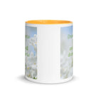 James 4:8 Bible Verse, Draw near White Ceramic Mug with Color Inside