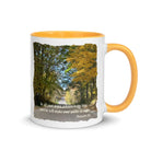 Prov 3:6, Bible Verse, Fall Road Mug Color Inside