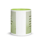 Heb 11:1 - Bible Verse, faith is assurance White Ceramic Mug with Color Inside