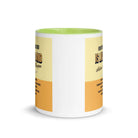 Heb 4:12 - Bible Verse, living and active White Ceramic Mug with Color Inside